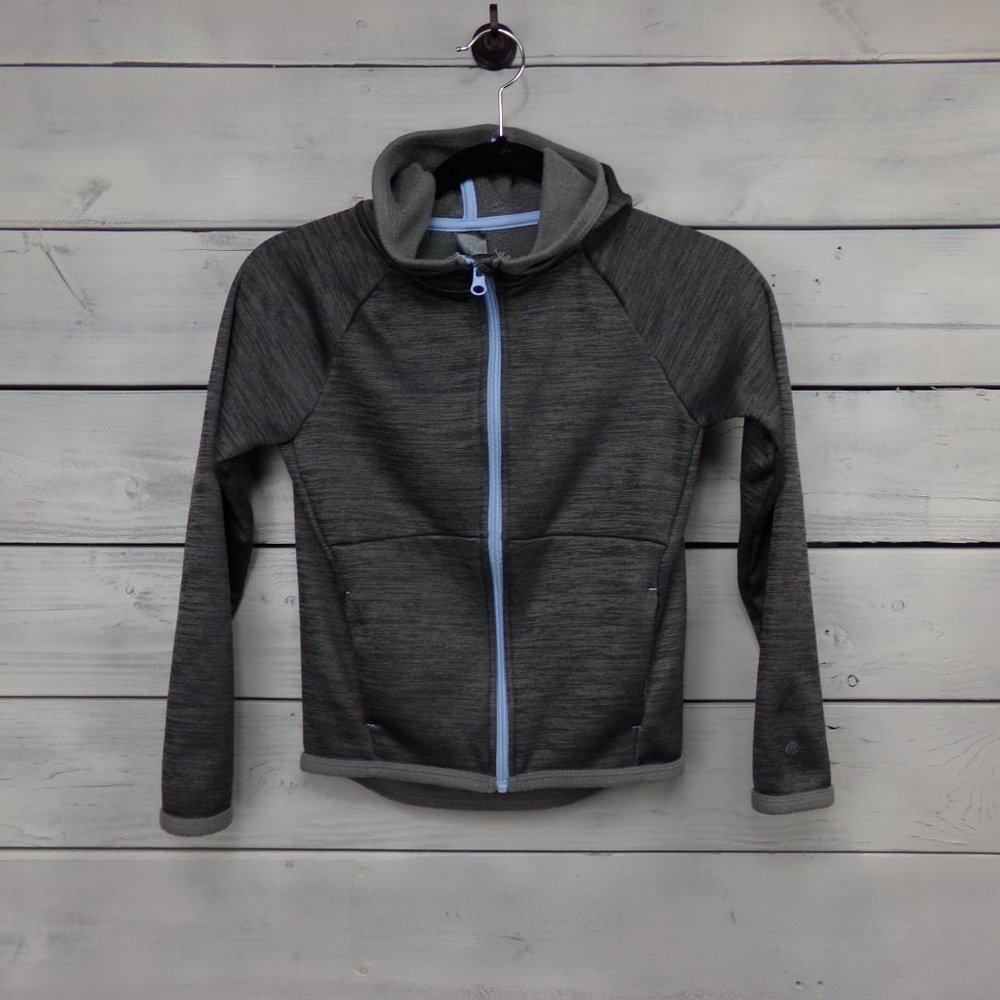 C9 Champion Girl's Full Zip Hooded Sweatshirt-Gray